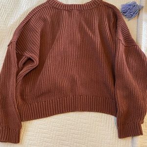 Tradlands cottage crew pullover in plum small